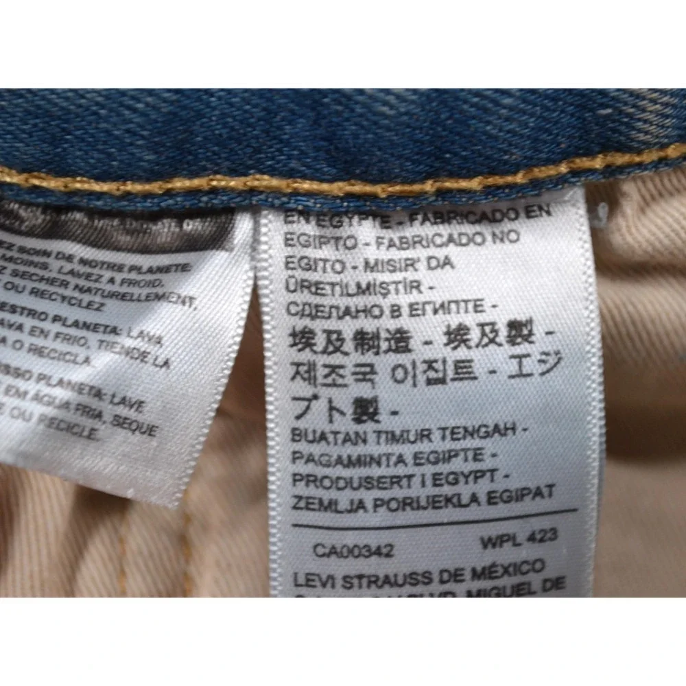 Nwt's Levi's 501‎ Original Stretch Button Fly Blue Jean Denim Men's 35 x 30